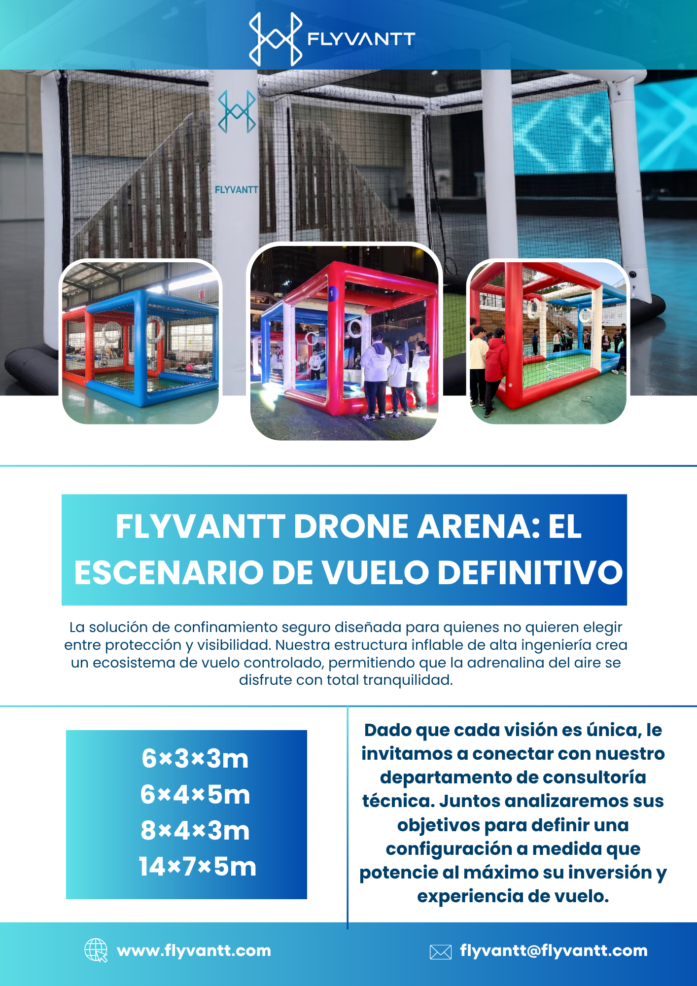 Ficha Técnica Flyvantt Drone Arena